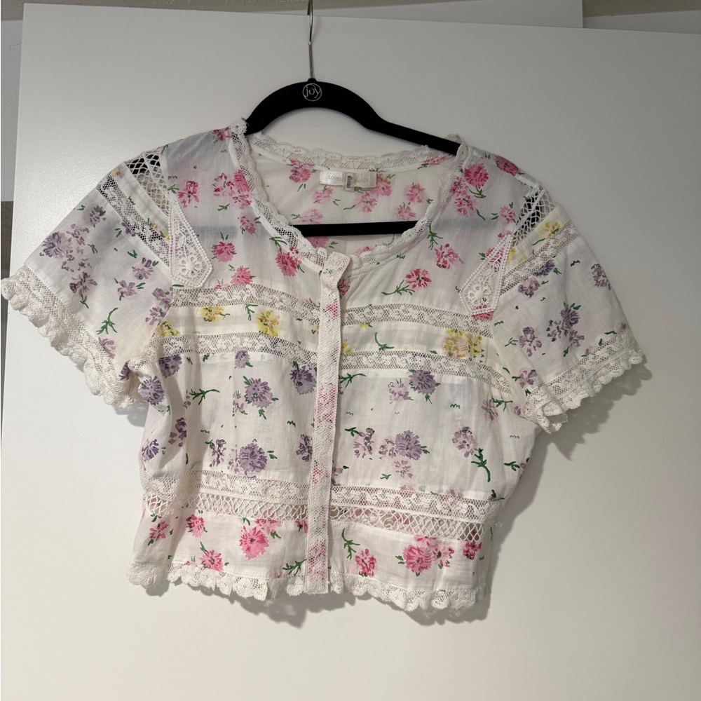 LoveShackFancy Farley Crop Top - Picture 2 of 3